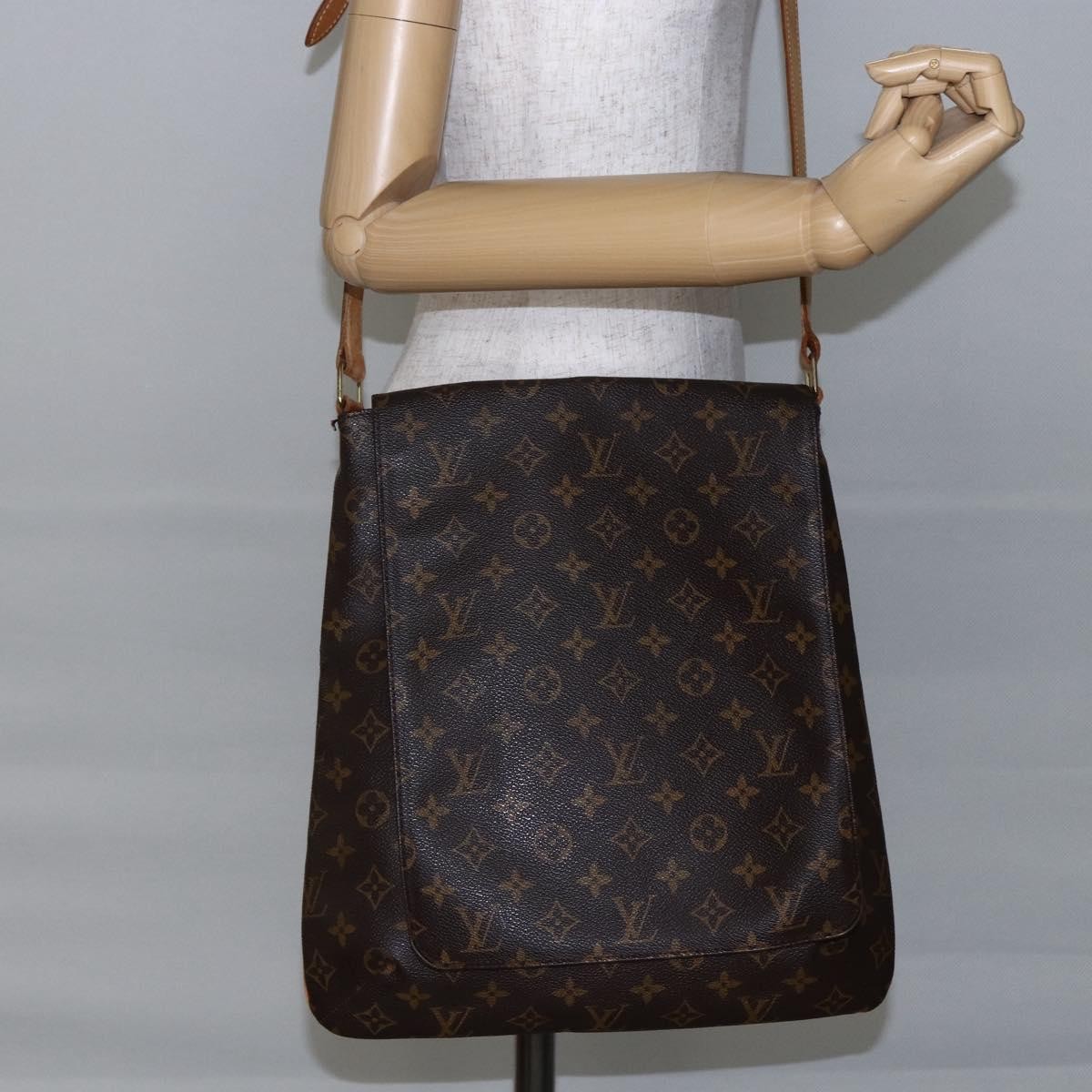 Louis Vuitton Musette Handbag Monogram Canvas, BROWN, CANVAS, Shoulder bag
