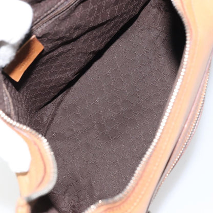 Gucci Vintage Handbag Leather, BROWN, LEATHER, Handbag