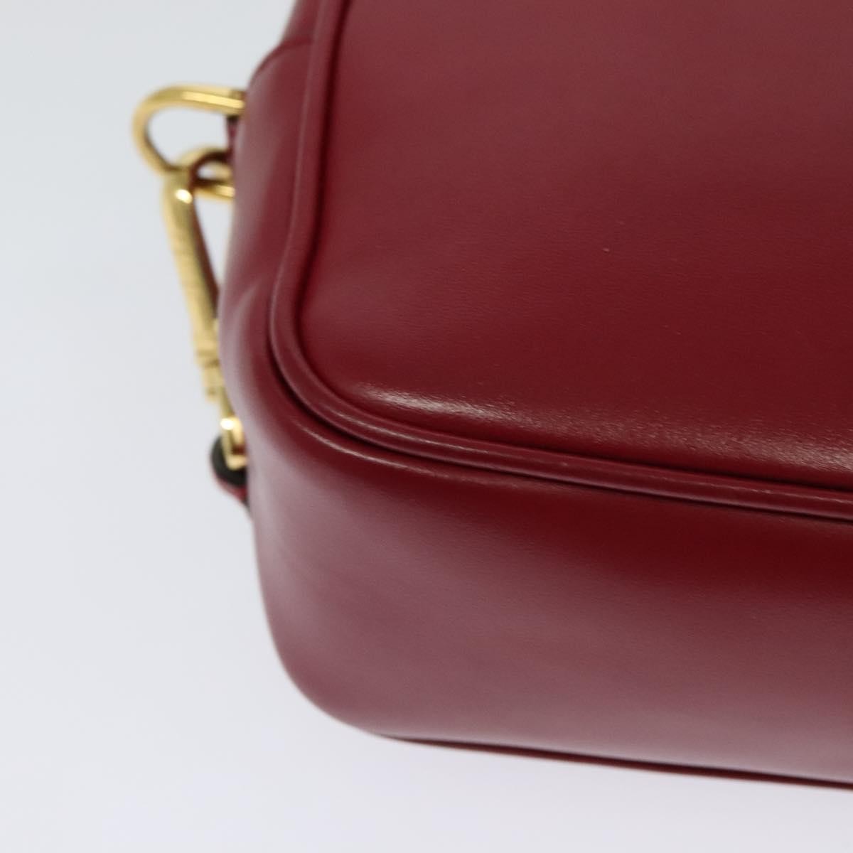 Fendi Camera Bag Zucca Embossed Leather, RED, LEATHER, Shoulder bag