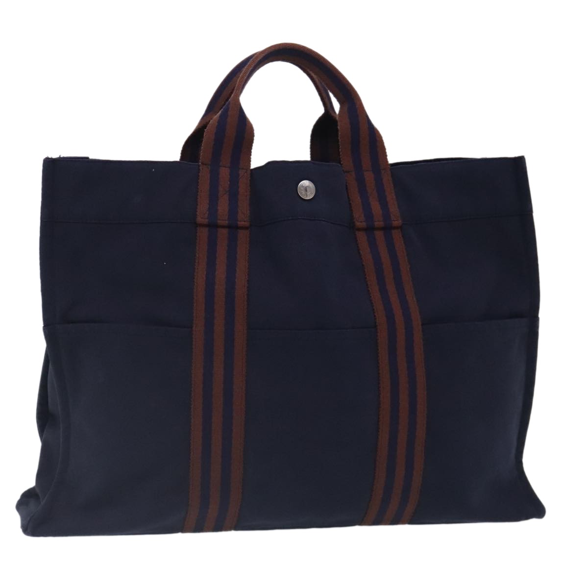 Hermes Fourre-tout Herline Fourre-tout Herline, NAVY, CANVAS, Tote bag