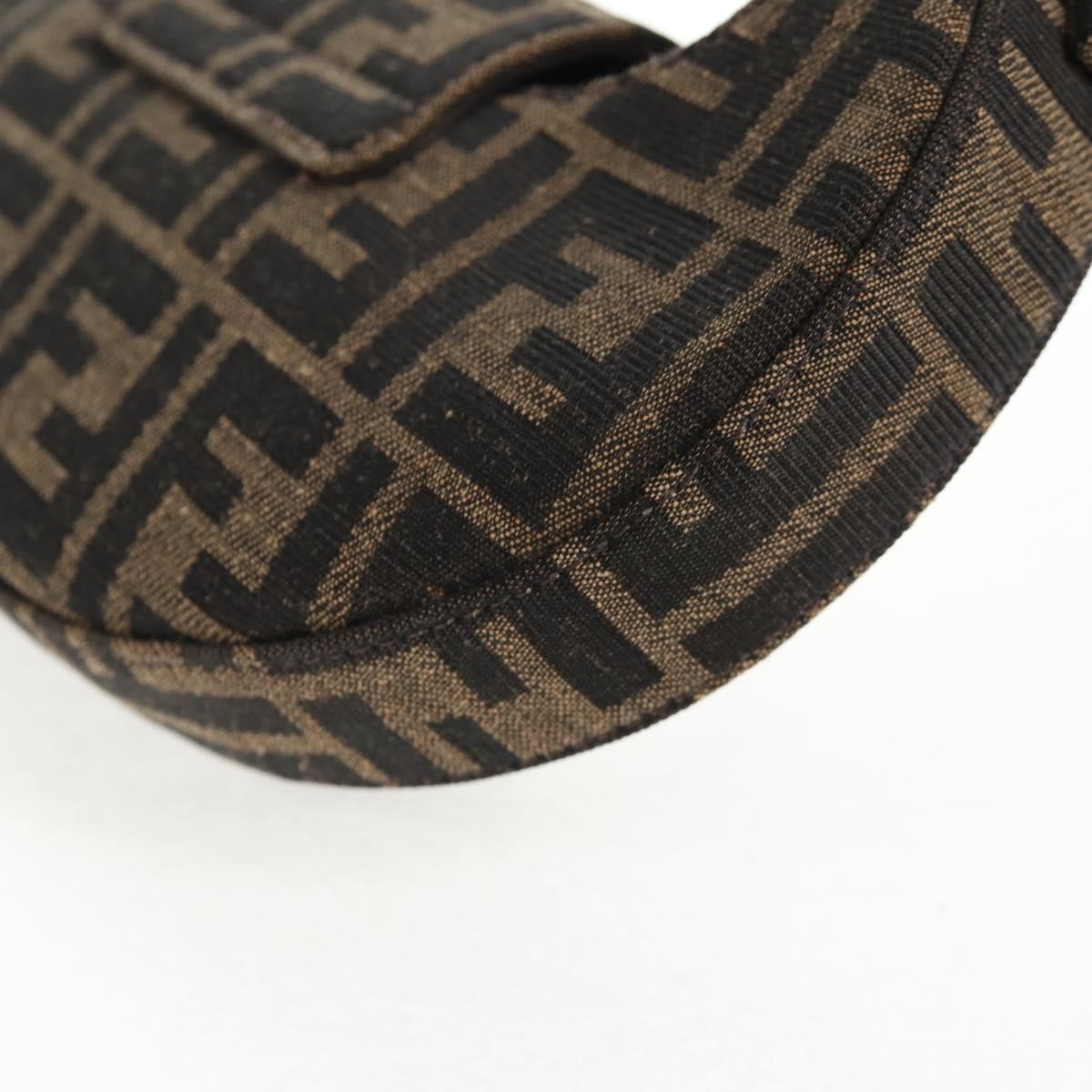 Fendi Cookie Hobo Zucca Canvas, BROWN, CANVAS, Handbag
