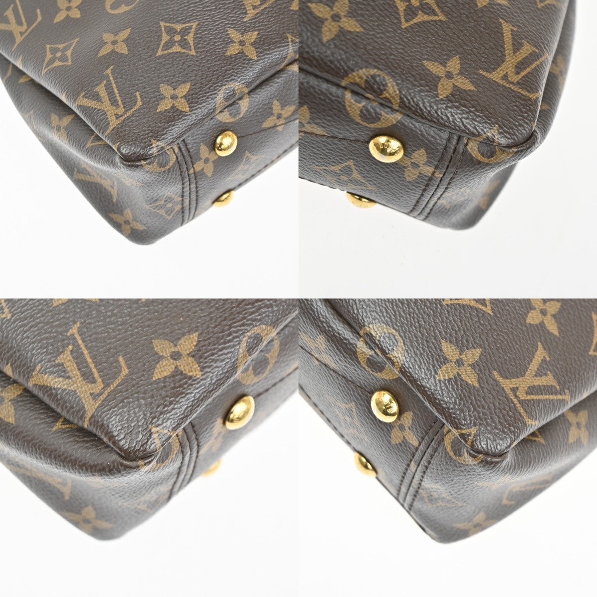 Louis Vuitton Pallas Tote Monogram Canvas with Leather, BROWN, CANVAS, Handbag