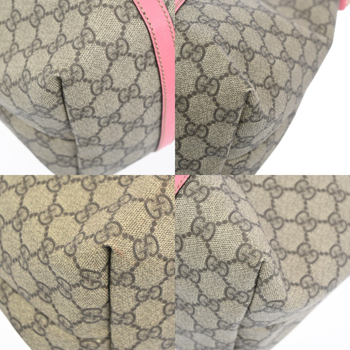 Gucci Joy Tote GG Coated Canvas with Leather, Brown, Leather, Tote Bag
