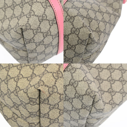 Gucci Joy Tote GG Coated Canvas with Leather, Brown, Leather, Tote Bag