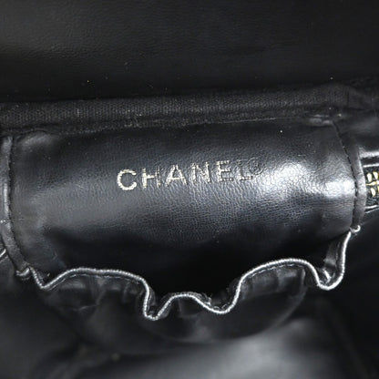 Chanel Vintage Timeless Cosmetic Case Caviar, Black, Leather, Handbag