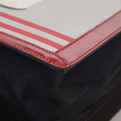 Chanel Vintage Portrait Tote Printed Leather and Quilted Patent, RED, LEATHER, Tote bag