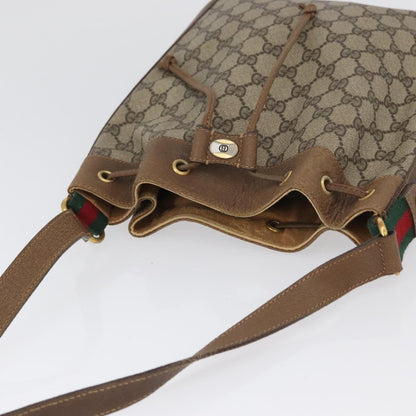 Gucci Drawstring Bucket Bag GG Canvas, BEIGE, CANVAS, Shoulder bag