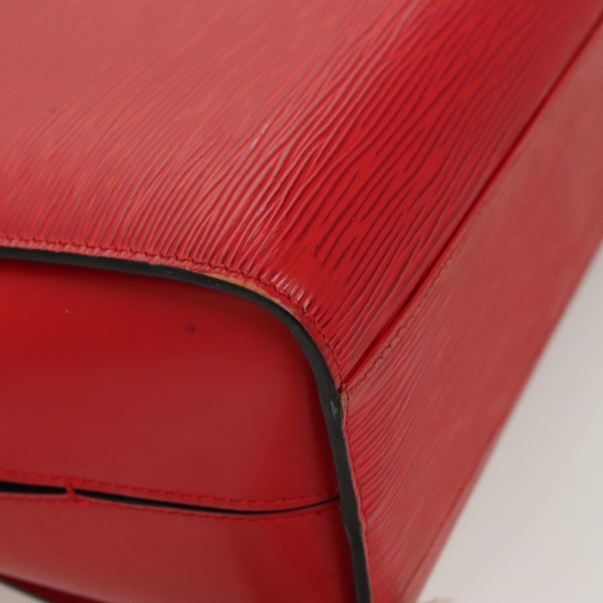 Louis Vuitton Sac Plat NM Bag Epi Leather, RED, LEATHER, Handbag
