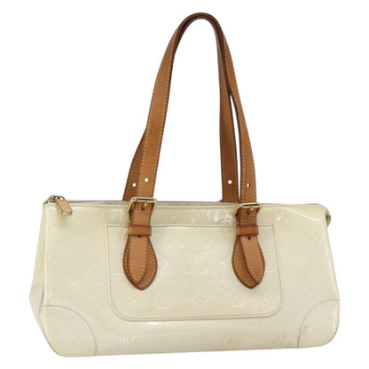Louis Vuitton Rosewood Avenue Handbag Monogram Vernis, BEIGE, PATENT_LEATHER, Shoulder bag