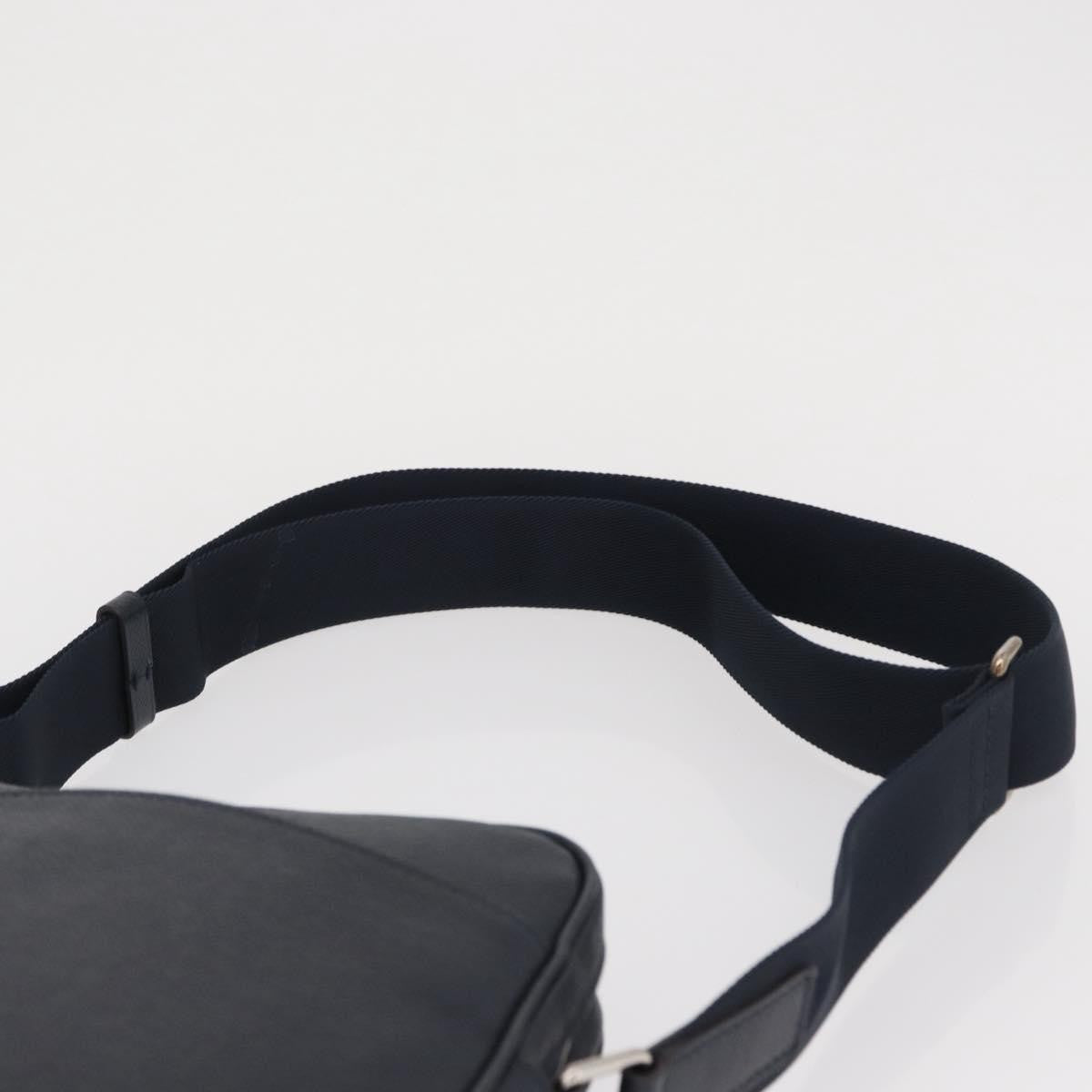 Louis Vuitton Alex Messenger Bag Taiga Leather, NAVY, LEATHER, Shoulder bag