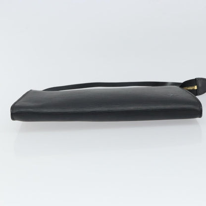 Louis Vuitton Pochette Accessoires Epi Leather, BLACK, LEATHER, Clutche & pouche
