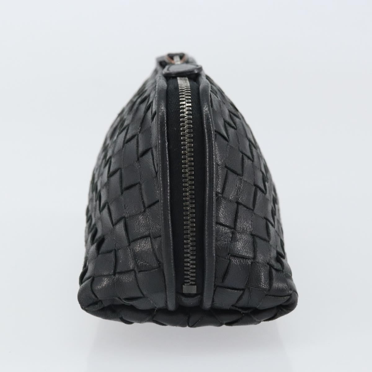 Bottega Veneta Intrecciato Clutch bag Leather, BLACK, LEATHER, Clutche & pouche