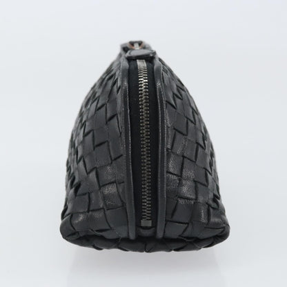 Bottega Veneta Intrecciato Clutch bag Leather, BLACK, LEATHER, Clutche & pouche