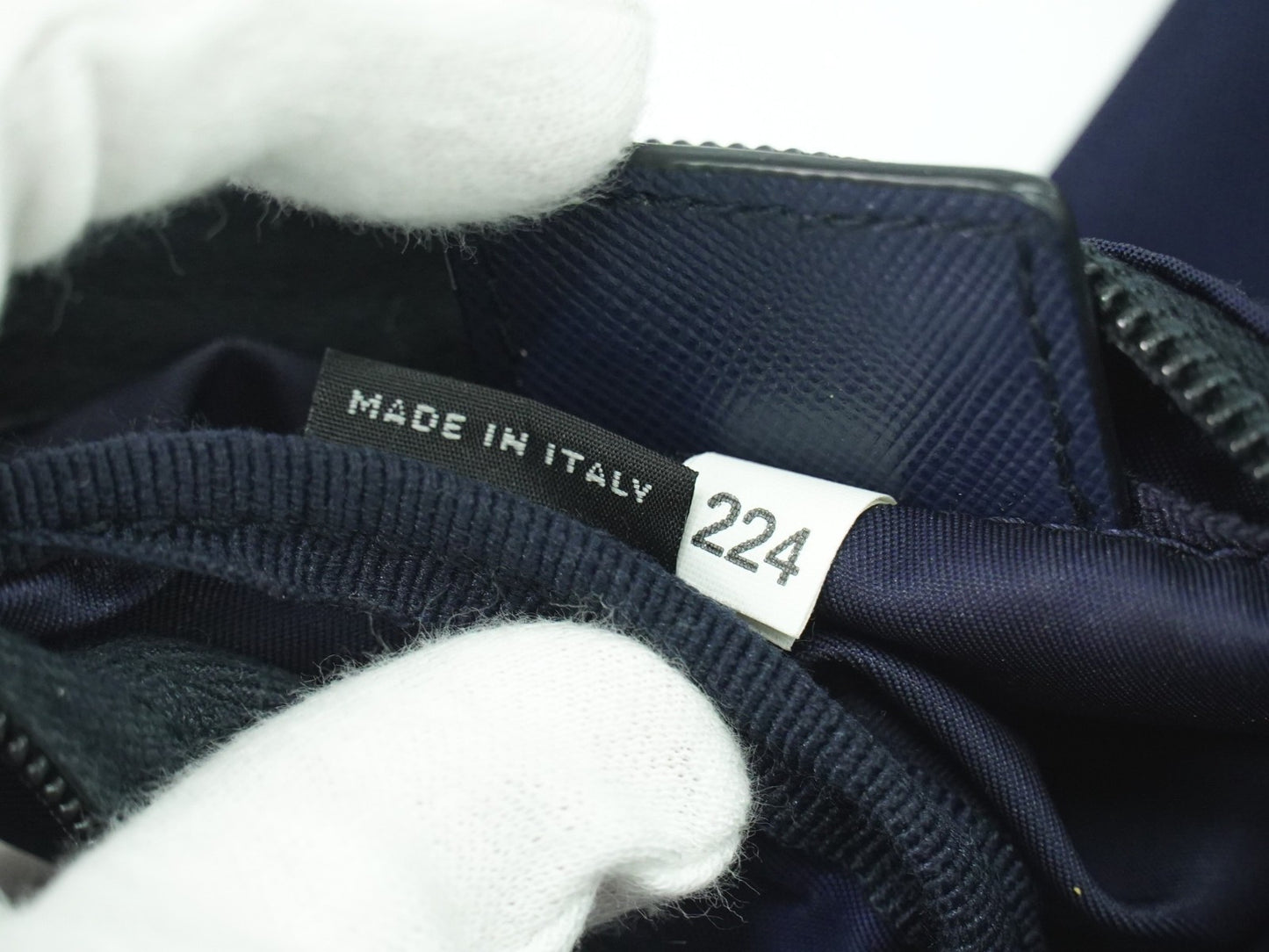 Prada Pochette Nylon, NAVY, NYLON, Clutche & pouche