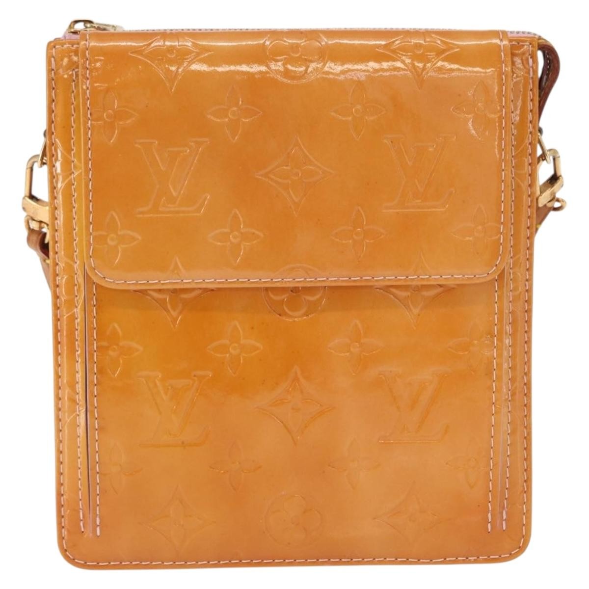 Louis Vuitton Mott Handbag Monogram Vernis, PINK, PATENT_LEATHER, Clutche & pouche