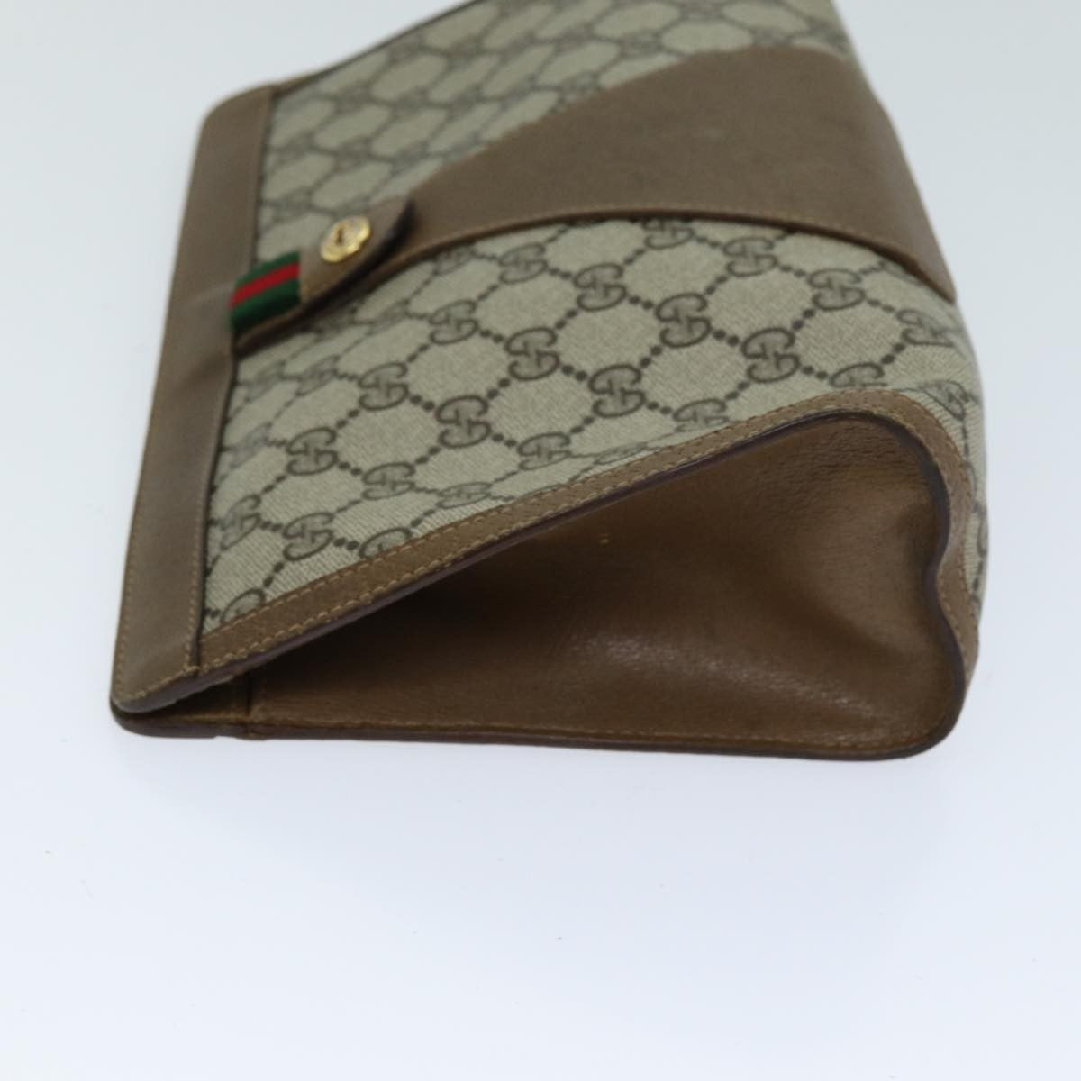 Gucci Sherry line pouch Canvas, Beige, Canvas, Clutch