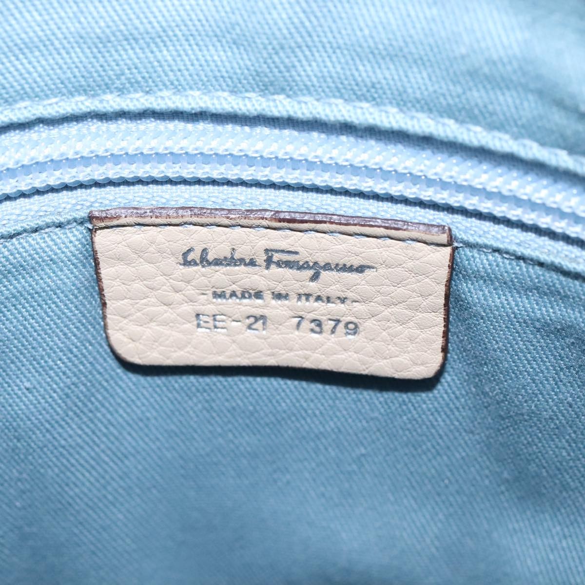 Salvatore Ferragamo Gancini Shoulder Bag Leather, BEIGE, LEATHER, Shoulder bag