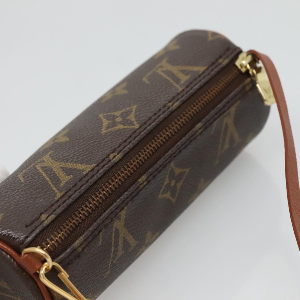 Louis Vuitton Papillon Pochette Monogram Canvas, BROWN, CANVAS, Handbag