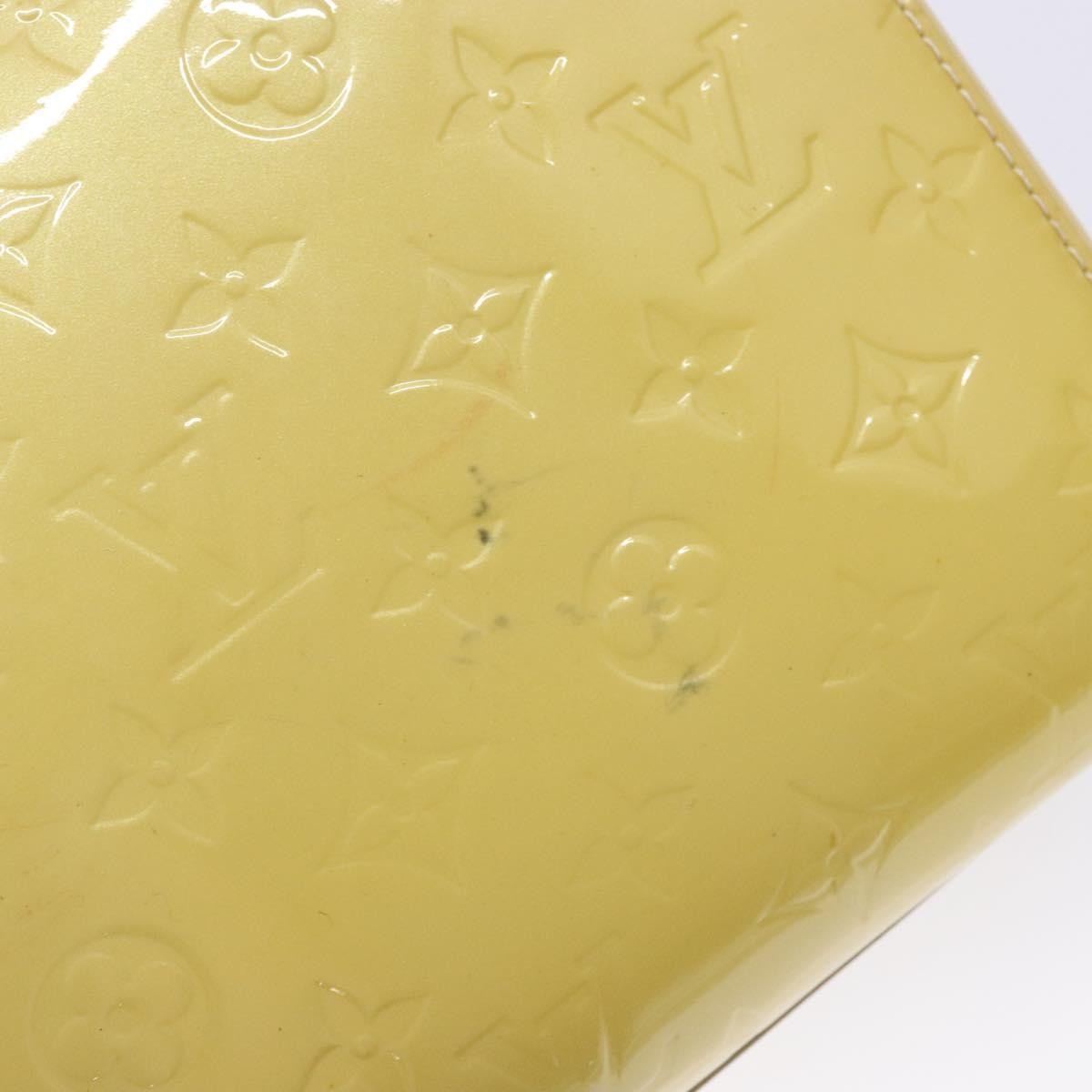 Louis Vuitton Catalina Handbag Monogram Vernis, YELLOW, PATENT_LEATHER, Tote bag