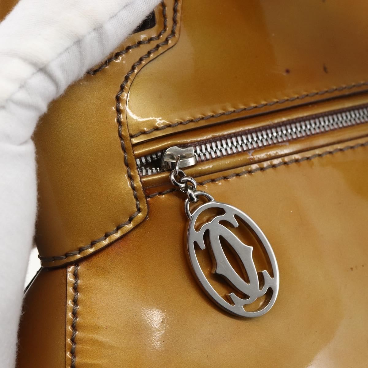 cartier Marcello Handbag Patent leather, Yellow, Patent Leather, Handbag