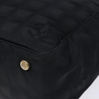 Chanel Travel Line Tote Nylon, BLACK, NYLON, Travel bag