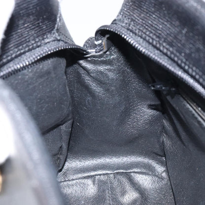 Celine Circle Logo Shoulder Bag Leather, BLACK, LEATHER, Shoulder bag
