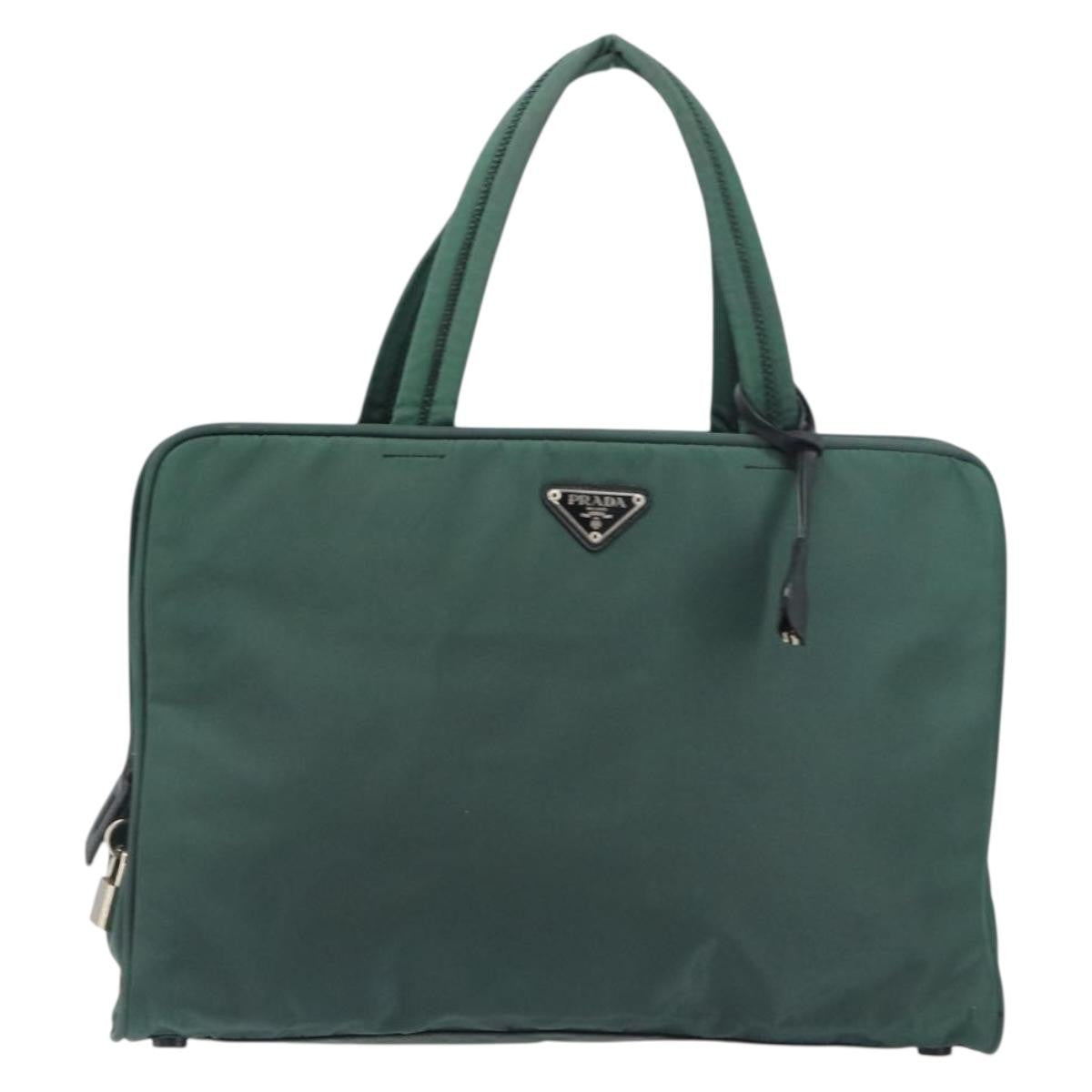 Prada Vintage Handbag Tessuto, KHAKI, NYLON, Handbag