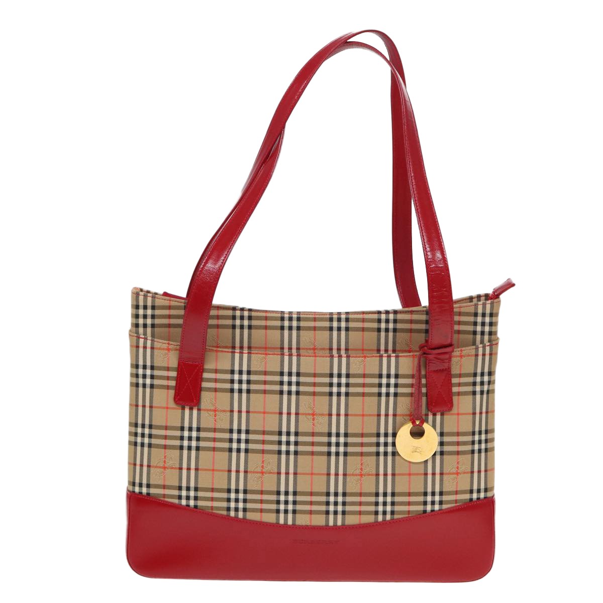 Burberry Nova Check Tote canvas check pattern, BEIGE, CANVAS, Tote bag