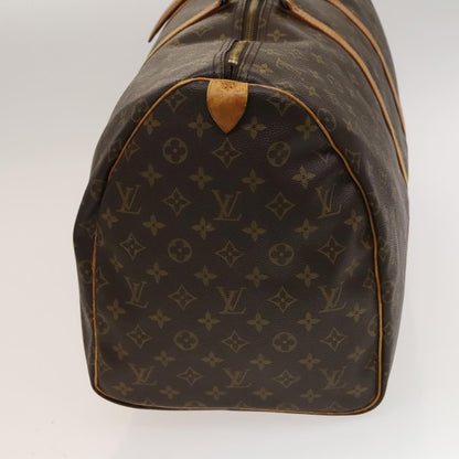 Louis Vuitton Keepall Bag Monogram Canvas, BROWN, CANVAS, Travel bag
