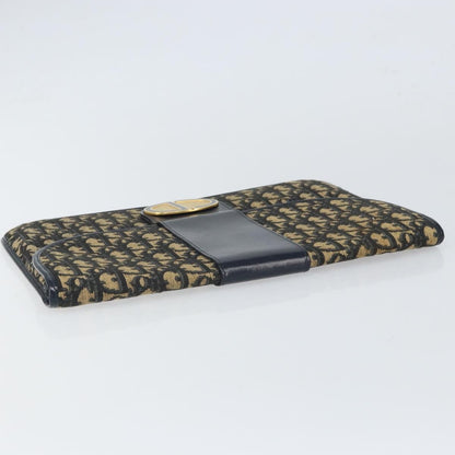 Christian Dior Vintage Trotter Pouch Canvas, NAVY, CANVAS, Clutche & pouche