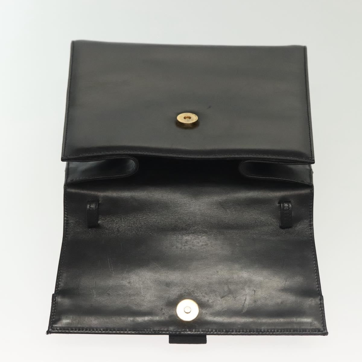 Salvatore Ferragamo Vala Handbag Leather, BLACK, LEATHER, Handbag