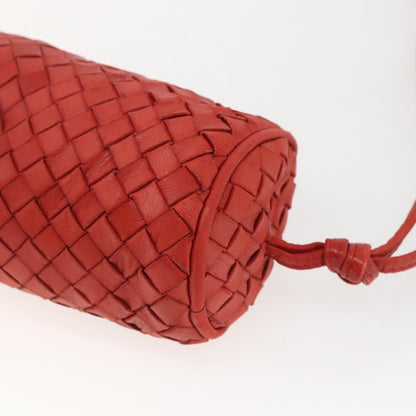 Bottega Veneta Intrecciato Clutch bag Leather, RED, LEATHER, Clutche & pouche