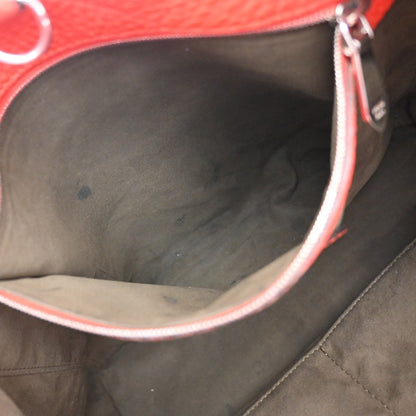 Fendi Selleria Anna Bucket Bag Leather, Red, Leather, Tote Bag