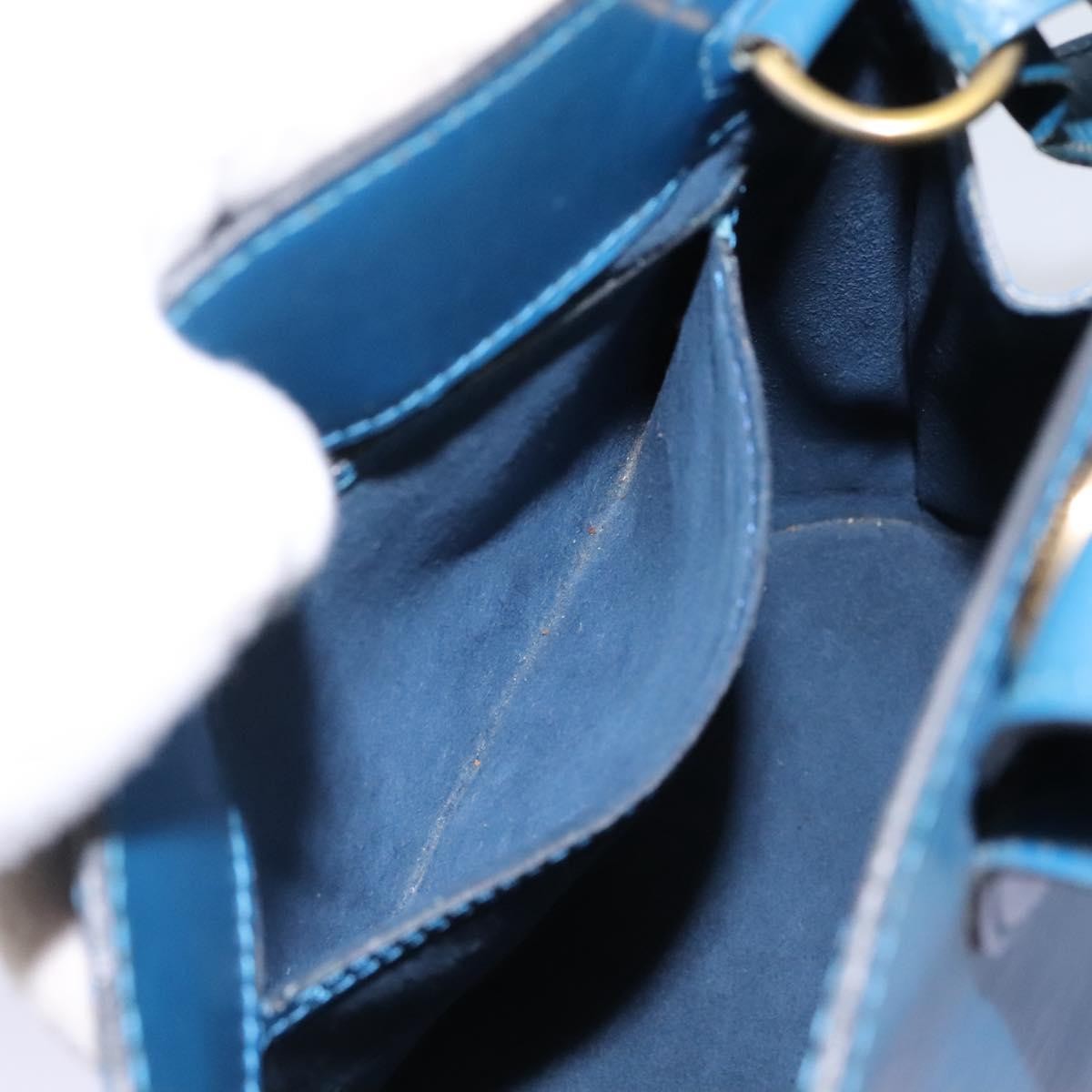 Louis Vuitton Cluny Shoulder Bag Epi Leather, BLUE, LEATHER, Shoulder bag