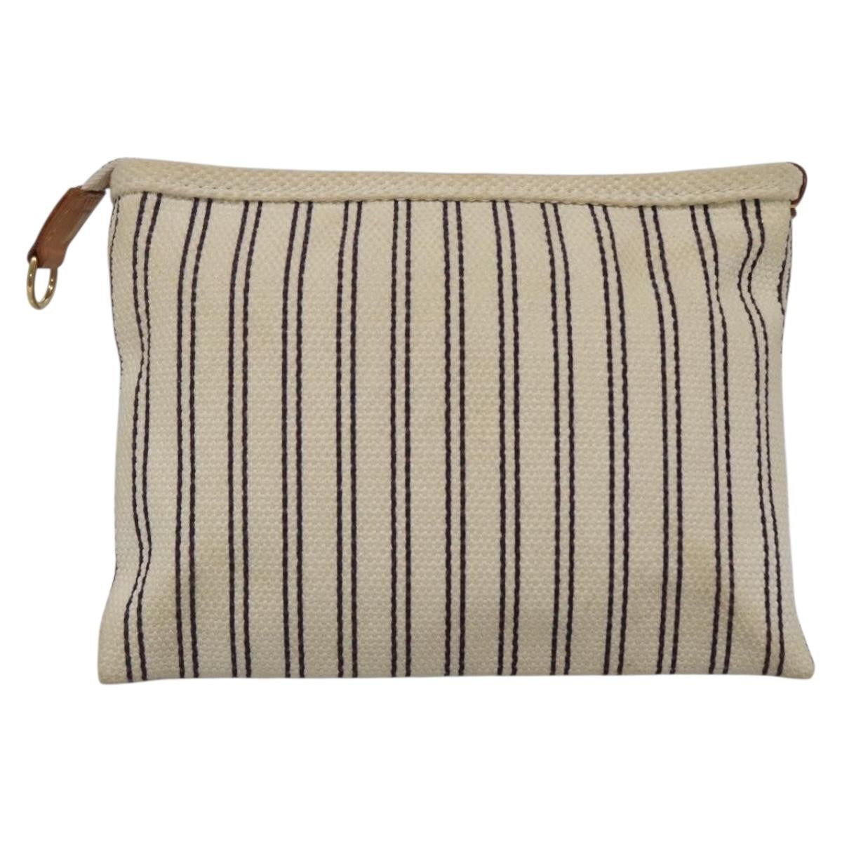 Louis Vuitton Antigua Pouch Canvas, WHITE, CANVAS, Clutche & pouche