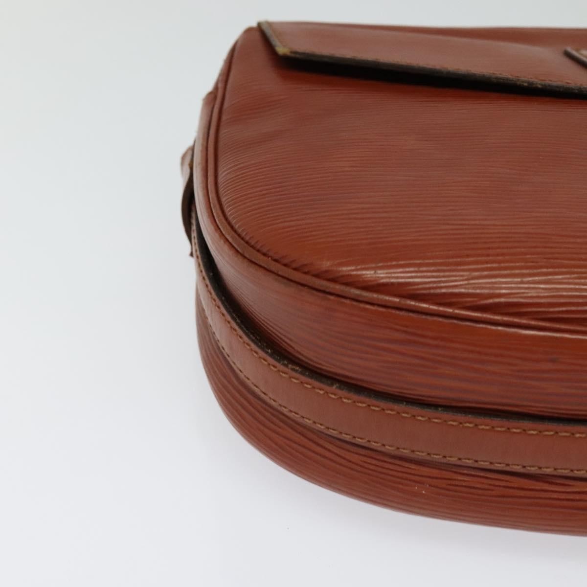 Louis Vuitton Jeune Fille Handbag Epi Leather, BROWN, LEATHER, Shoulder bag