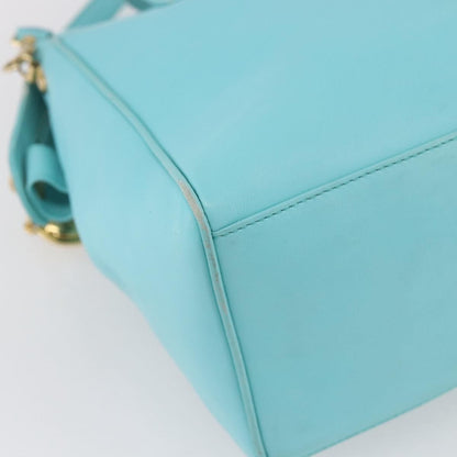 Christian Dior Vintage Handbag Leather, BLUE, LEATHER, Handbag