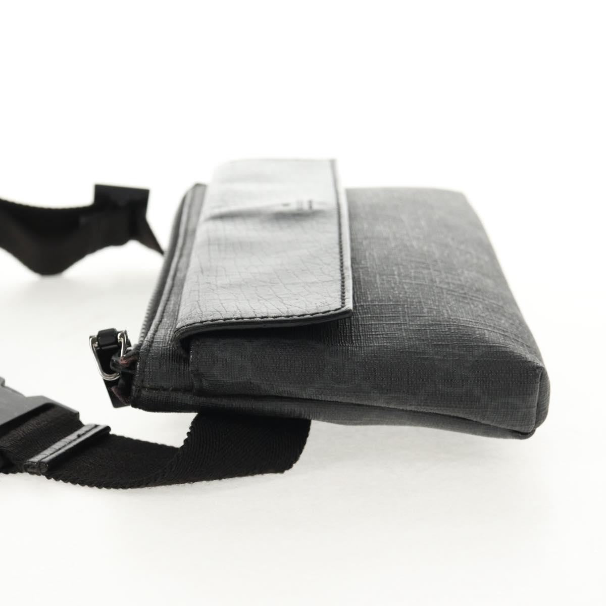 Gucci Waist Bag GG Coated Canvas, BLACK, CANVAS, Shoulder bag