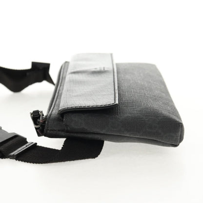 Gucci Waist Bag GG Coated Canvas, BLACK, CANVAS, Shoulder bag