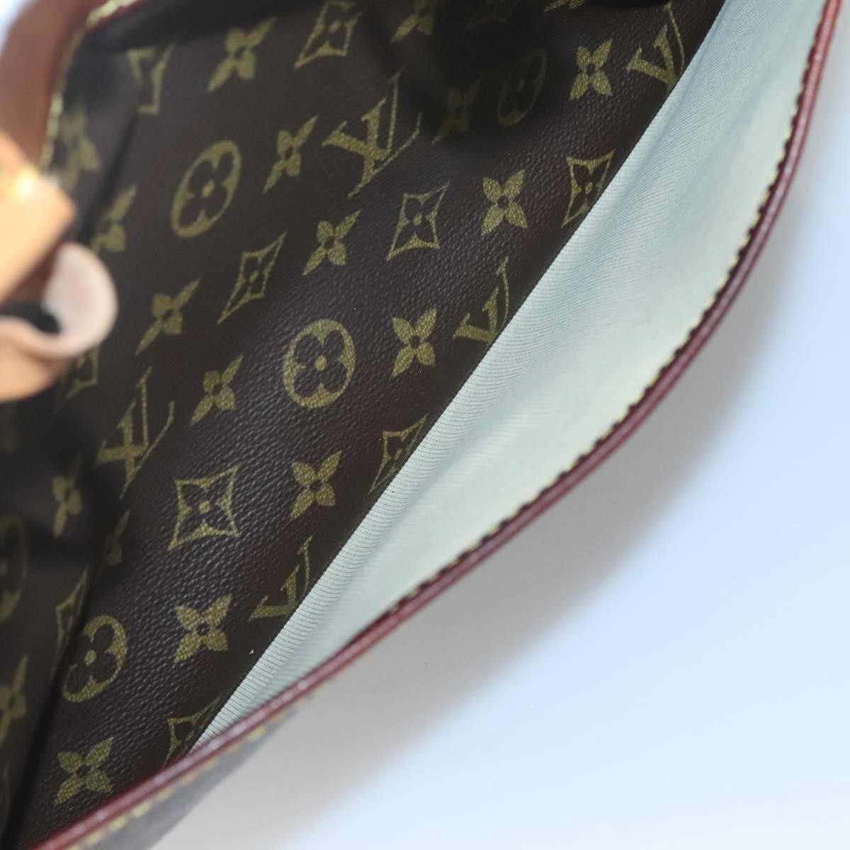 Louis Vuitton Deauville Handbag Monogram Canvas, BROWN, CANVAS, Handbag