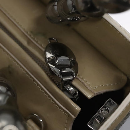 Christian Dior Pearl Lady Dior Bag Patent leather, BEIGE, PATENT_LEATHER, Handbag