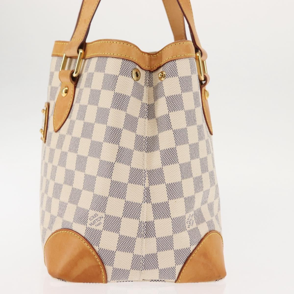 Louis Vuitton Hampstead Handbag Damier, WHITE, CANVAS, Tote bag
