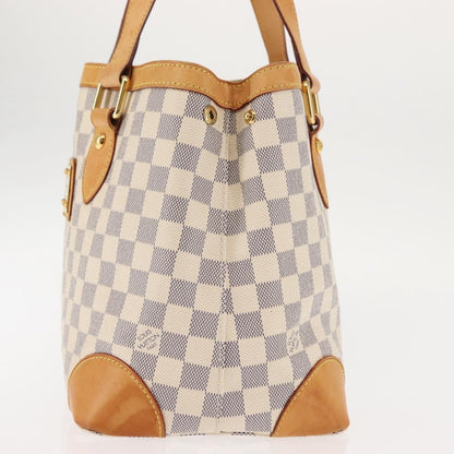 Louis Vuitton Hampstead Handbag Damier, WHITE, CANVAS, Tote bag