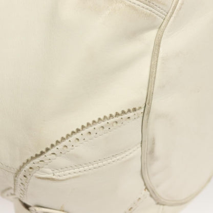 Balenciaga Pom Pon Giant Studs Bag Leather, WHITE, LEATHER, Handbag