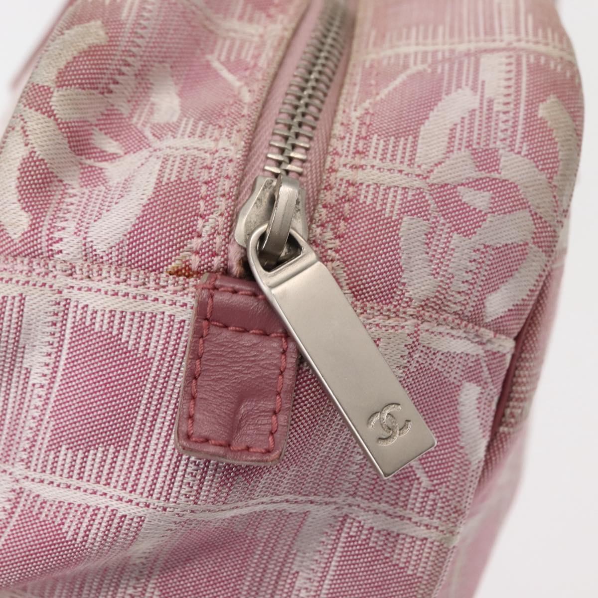 Chanel Travel Line Satchel Nylon, PINK, NYLON, Handbag