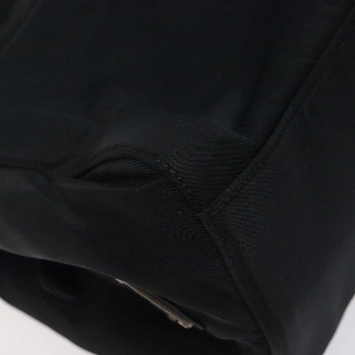Prada Resin Handle Tote Tessuto, BLACK, NYLON, Tote bag