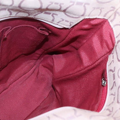 Salvatore Ferragamo Gancini Tote Canvas, PINK, CANVAS, Tote bag