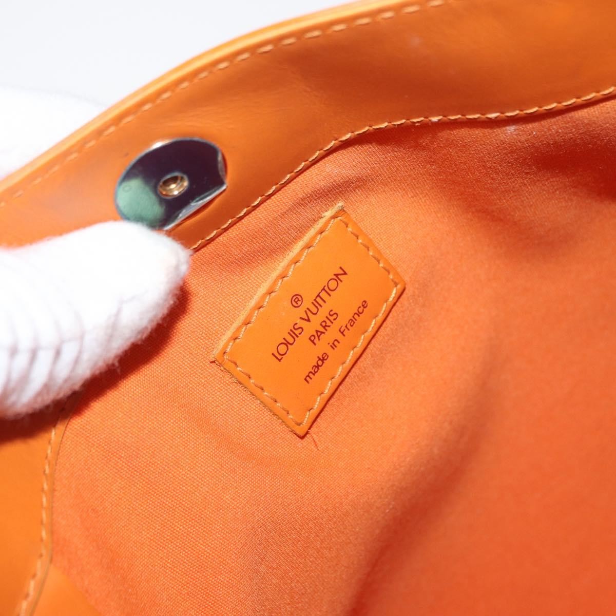 Louis Vuitton Mandara Handbag Epi Leather, ORANGE, LEATHER, Shoulder bag