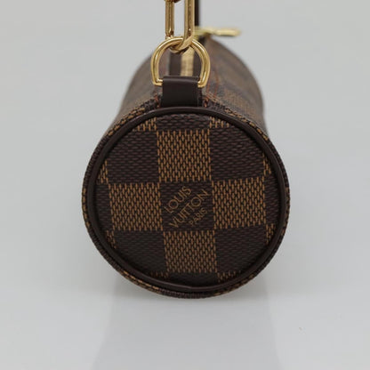 Louis Vuitton Papillon Pochette Damier, BROWN, CANVAS, Handbag