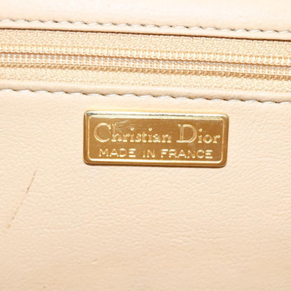 Christian Dior CD Shoulder bag Leather, BEIGE, LEATHER, Shoulder bag